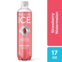 Sparkling Ice Sparkling Water, Zero Sugar, Strawberry Watermelon, 17 Fluid ounce