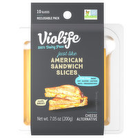 Violife Cheese Alternative, American Sandwich, Slices, 7.05 Ounce