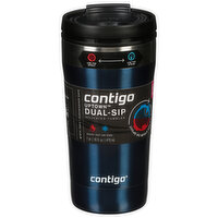 Contigo Tumbler, Insulated, Dual-Sip, Uptown, Blueberry, 16 Ounce, 1 Each