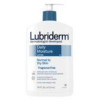 Lubriderm Lotion, Daily Moisture, Fragrance Free, 16 Fluid ounce