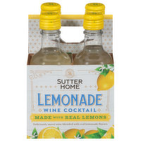 Sutter Home Wine Cocktail, Lemonade, 4 Each