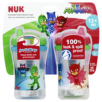NUK Cups, Hard Spout, Insulated, 2 Each