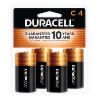 Duracell Batteries, Alkaline, C, 1.5V, 4 Pack, 4 Each