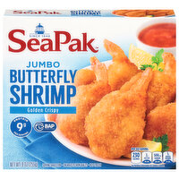 SeaPak Shrimp, Butterfly, Jumbo, Golden Crispy, 9 Ounce