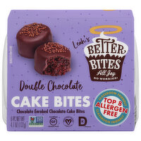 Better Bites Cake Bites, Double Chocolate, 6 Each