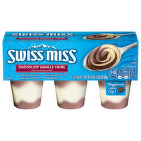 Swiss Miss Chocolate Vanilla Swirl Flavored Pudding, 6 Each