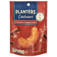 Planters Cashews, Cinnamon & Brown Sugar, 5 Ounce