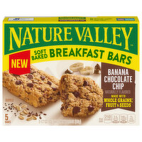 Nature Valley Breakfast Bars, Banana Chocolate Chip, Soft Baked, 5 Each