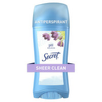 Secret Invisible Solid Antiperspirant and Deodorant, Sheer Clean, 2.6 oz, 2.6 Ounce