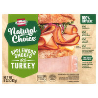 Hormel Natural Choice Turkey, Applewood Smoked, Deli, 8 Ounce