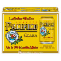 Pacifico Beer, Clara, 12 Each