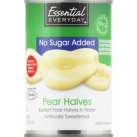 Essential Everyday Pear Halves, No Sugar Added, 14.5 Ounce