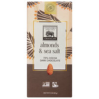 Endangered Species Dark Chocolate, Almonds & Sea Salt, 72% Cocoa, 3 Ounce