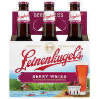 Leinenkugel's Beer, Berry Weiss, 6 Each