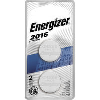 Energizer Batteries, Lithium, 3V, 2016, 2 Each