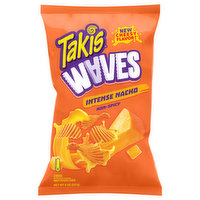 Takis Waves Wavy Potato Chips, Intense Nacho, Non-Spicy, 8 Ounce