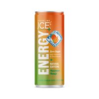 Sparkling Ice Sparkling Ice +Energy Maximum Mango 12oz Can, 12 Fluid ounce