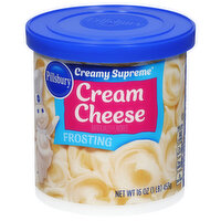 Pillsbury Creamy Supreme Frosting, Cream Cheese, 16 Ounce