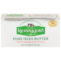 Kerrygold Irish Butter, Pure, Unsalted Sticks, 2 Each