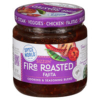 Spice World Cooking & Seasoning Blend, Sizzlin' Fire Roasted Fajita, 6.5 Ounce