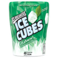 Ice Breakers Ice Cubes Gum, Sugar Free, Spearmint, 40 Each