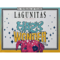 Lagunitas Beer, IPA, Hazy Wonder, 12 Each