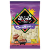 On the Border Tortilla Chips, Cantina Thins, 9.125 Ounce