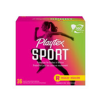 Playtex Sport Sport Tampons Regular Absorbency, 36 Each