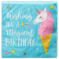 Party Creations Napkins, Unicorn Galaxy, 2 Ply, 16 Each