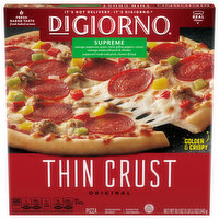 DiGiorno Pizza, Thin Crust, Original, Supreme, 19.1 Ounce