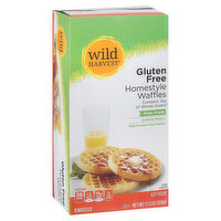 Wild Harvest Waffles, Homestyle, Gluten Free, 8 Each