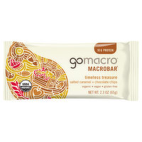 GoMacro MacroBar, Salted Caramel + Chocolate Chips, 2.3 Ounce