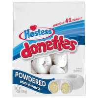 Hostess Donettes Donuts, Mini, Powdered, 10 Ounce