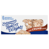 Entenmann's Baker's Delights Cinnamon Sugar Mini Crumb Cakes, 6 packs, 12.25 oz, 6 Each