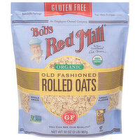 Bob's Red Mill Rolled Oats, Organic, Old Fashioned, 32 Ounce