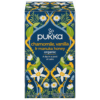 Pukka Herbal Tea, Organic, Chamomile, Vanilla & Manuka Honey, Sachets, 20 Each