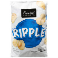 Essential Everyday Potato Chips, Ripple, 9 Ounce