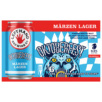 Left Hand Brewing Co. Beer, Marzen Lager, Oktoberfest, 6 Each