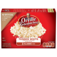 Orville Redenbacher's Tender White Gourmet Microwave Popcorn, Classic Bag, 3 Each