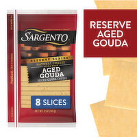 SARGENTO Reserve Series Sargento® Reserve Series™ Sliced Aged Gouda Natural Cheese,  8 Slices, 5.37 Ounce