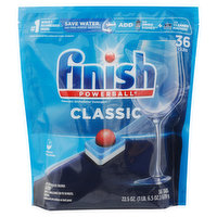 Finish Dishwasher Detergent, Automatic, Classic, Tabs, 36 Each