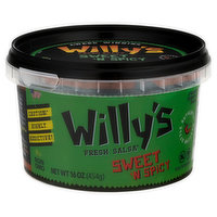 Willy's Salsa, Fresh, Sweet 'N Spicy, 16 Ounce