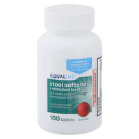 Equaline Stool Softener + Stimulant Laxative, Tablets, 100 Each