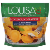 Louisa Ravioli, Round, Four Cheese, Mini, 20 Ounce