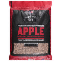 Traeger Hardwood Pellets, Premium, Apple, 20 Pound