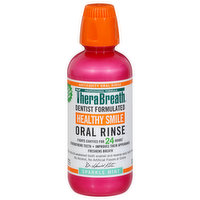 TheraBreath Oral Rinse, Healthy Smile, Sparkle Mint, 16 Fluid ounce