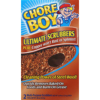 Chore Boy Scrubbers, Multi-Purpose, Ultimate, 2 Each