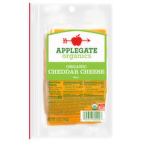 Applegate Organics Cheese, Organic, Cheddar, Mild, 5 Ounce