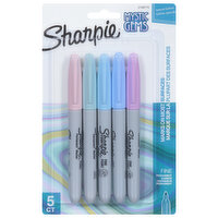 Sharpie Mystic Gems Permanent Marker, Fine, 5 Each