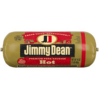 Jimmy Dean Premium Pork Hot Breakfast Sausage Roll, 16 ounce, 16 Ounce